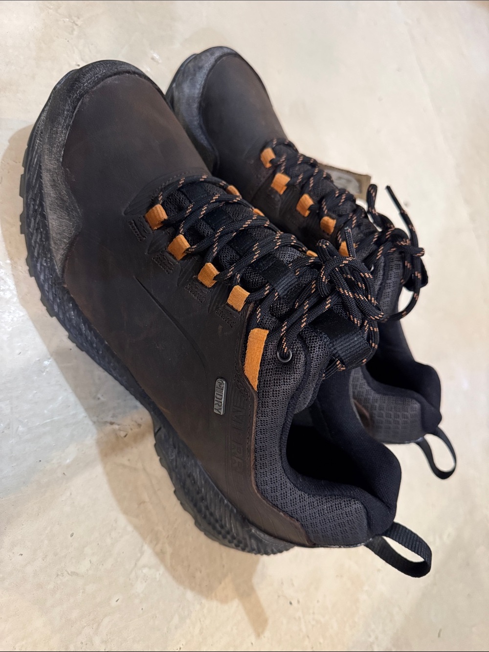 Merrell New Men's Brown and orange Outdoor hiking Shoes Size 10